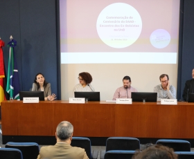 Encontro do Serviço Alemão de Intercâmbio Acadêmico com os ex-bolsistas do DF. 31/10/2025 Foto: Beto Monteiro/Ascom UnB